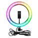 Лампа кільцева різнобарвна MJ26 RGB LED RING без штатива 26 см MJ26 RGB фото 1
